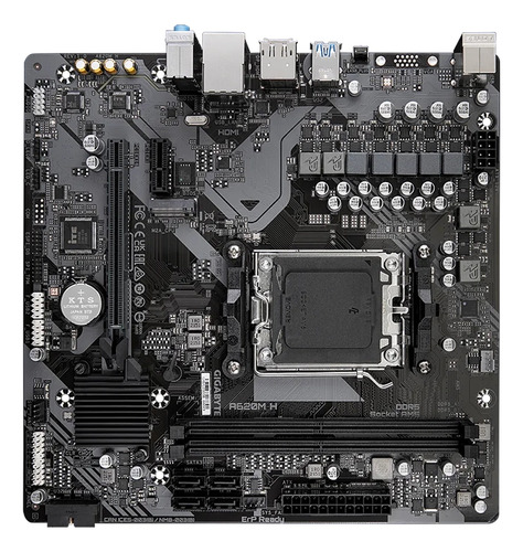 Placa Madre Gigabyte A620m H Am5, Ddr5 Up 7200mhz, M.2, Matx