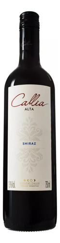 Callia Alta vinho tinto Meio Seco argentino Shiraz San Juan 750ml
