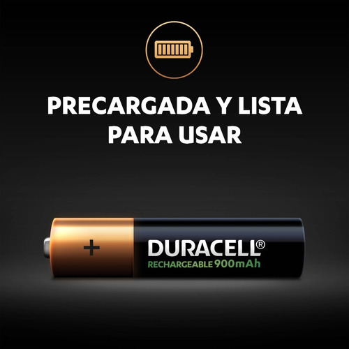 Kit Duracell Cargador Con 4 Pilas Aa +4 Pilas Aaa