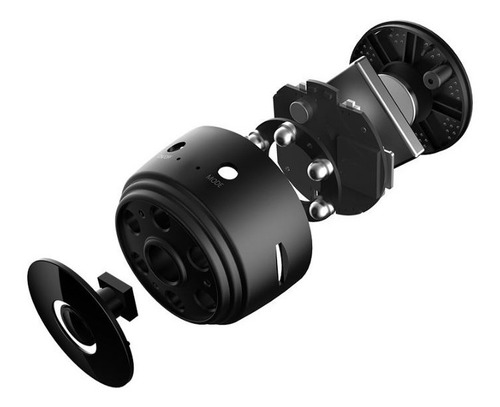 Camera Grava Audio Sem Fio Ultra Espiã Carbon Full Hd Cor Preto