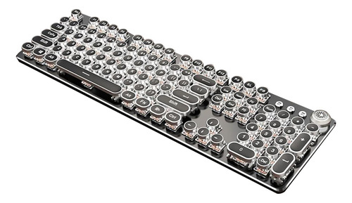 Teclado Mecânico Retrô Punk Com 104 Teclas, Teclado Para