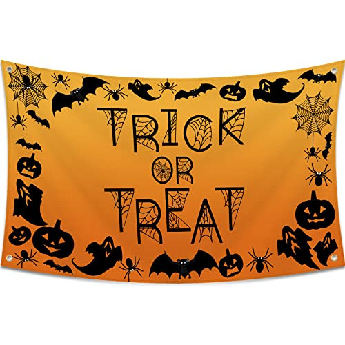 Bandera De Decoración De Halloween  Trick Or Treat  De...