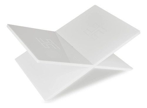 Honygebia White Acrylic Book Stands - Cross Frame Acrylic...