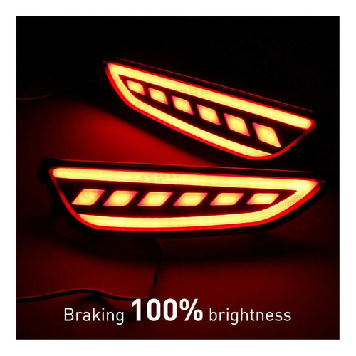 2 Luz Del Parachoques Trasero Led Para Hyundai Accent