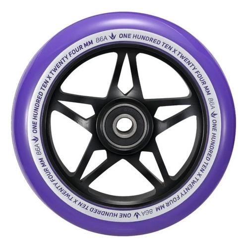 Rueda Envy S3 110mm Black/purple