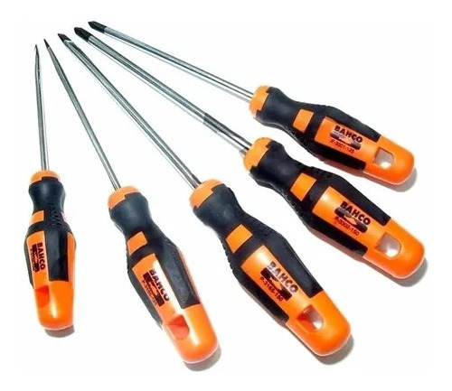 Kit Juego Destornilladores Bahco 5 Piezas Ergonómico Premium