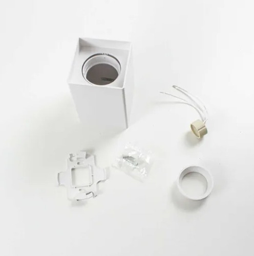 Kit 14 Spot Sobrepor C/ Lâmpada Led Dicroica Gu10 Mr16 7w