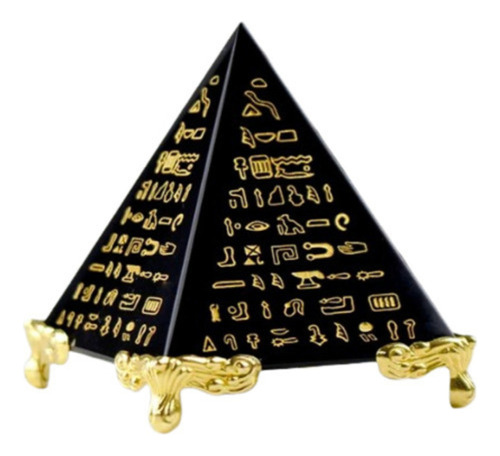 Pirâmide Orgonite Obsidiana Chacras Energia Fegshui De Cura