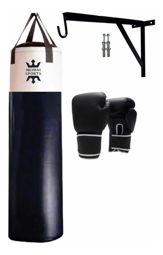 Kit Boxeo Par Guantes Nac.+ Bolsa 1.80mts + Soporte