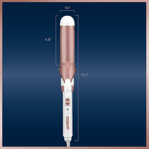 Rizador Conair De Doble Ceramica De 1.5 Pulgadas