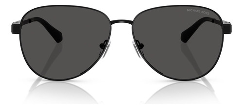 Lentes De Sol Biarritz Michael Kors Mk1160100587 Color Gris Lente Gris Varilla Negro Armazón Negro Diseño Lentes De Sol Biarritz Mk1160 Black Shiny Michael Kors