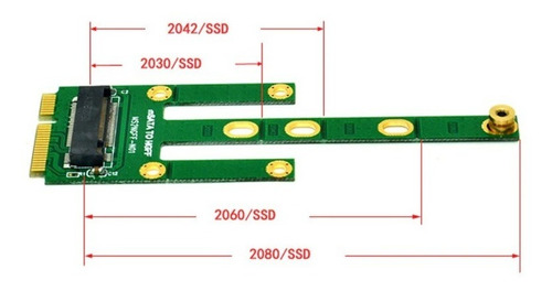 Adaptador Msata A M.2 Ngff M.2 Sata-bus Ssd Key B A Msata