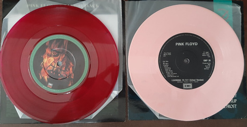 2 Vinil 7'' Pink Floyd Take It Back Learning To Fly Color Uk (Usado)