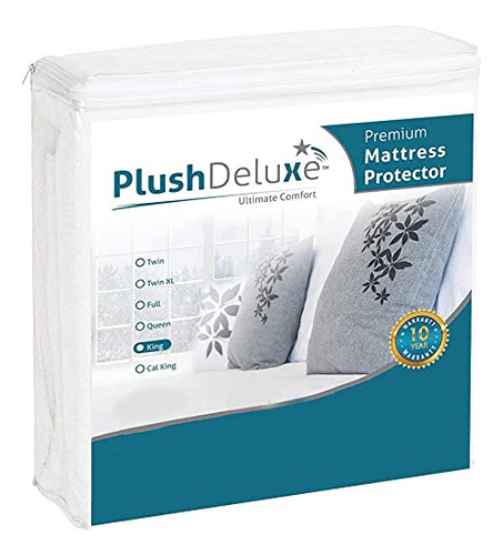 Protector De Colchon Premium 100% Impermeable, Hipoalergenic