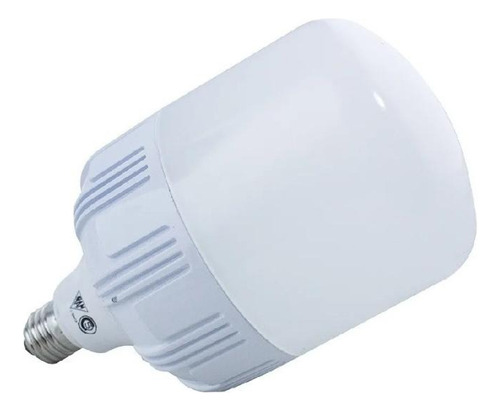 Lámpara Foco Led Alta Potencia Galponera 50w 220v Rosca E27 Luz Blanco Cálido