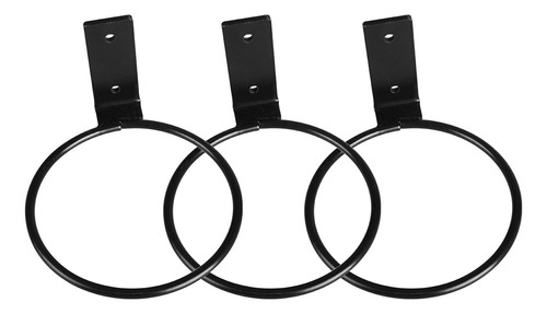Soporte Maceta Pared.pzs Anillo Colgador 5 Gancho Metal J