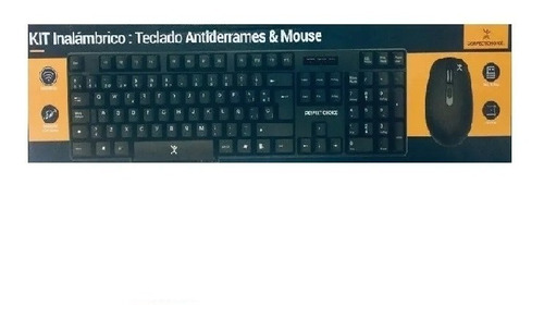 Kit Teclado Y Mouse Inalambrico Antiderrames Para Uso Rudo 