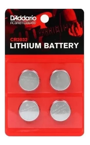 Pila Bateria Daddario Pack De 4 Pilas De Litio Baterias 3v