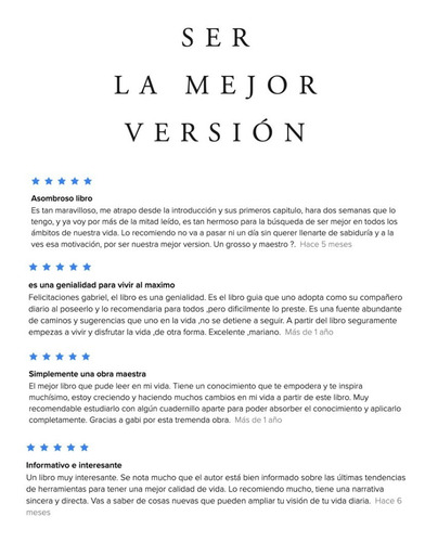 Ser La Mejor Versión - Libro Gabriel Busso