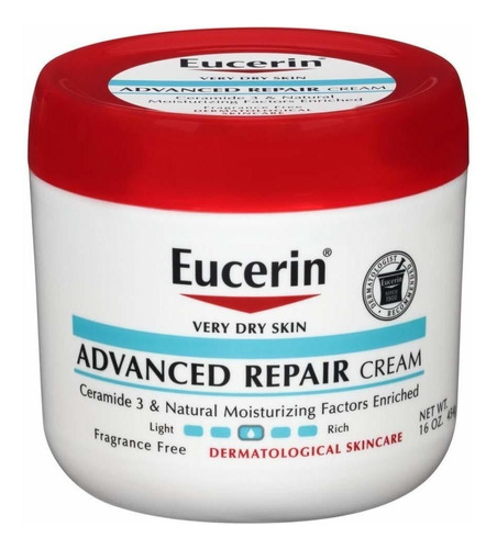 Eucerin Creme Advanced Reparación 16 onza Jar (473ml) (3 uni