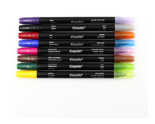 Crayola Alternative Marcadores Dobles P. Fina +p. Pincel 8 P