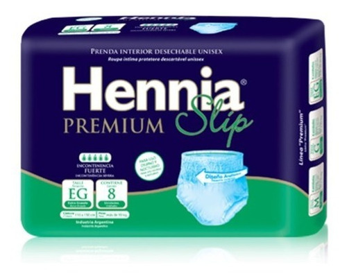 Imagen 1 de 1 de Hennia Slip Xg X 8 Unid. Más 90 Kg. Cint. 110 A 145cm