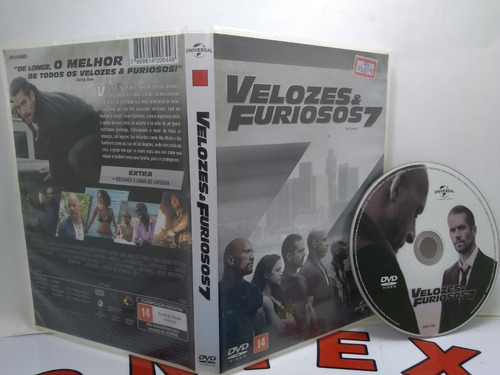 Dvd Velozes E Furiosos 7 Vin Diesel