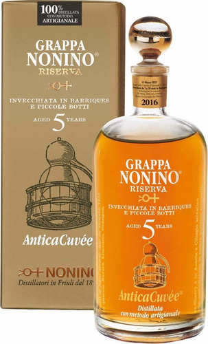 Grappa Nonino Reserva 5 Años Con Estuche Bostonmartin