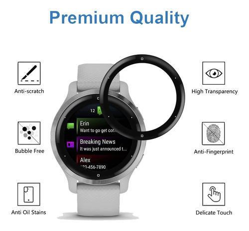 Yifntang 4 Pacce Protector Para Garmin Venu 2s Smartwatch, H