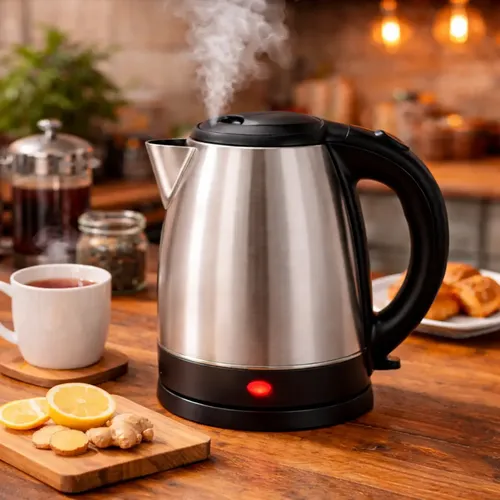 Chaleira Elétrica Bule Café De Inox Jarra 1,8 Litros Desligamento...