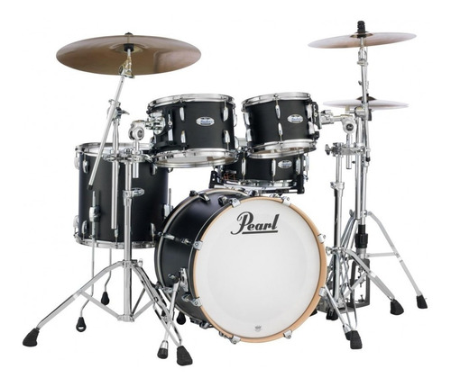 Bateria Pearl Master Maple Complete Series 4 Cuerpos Black