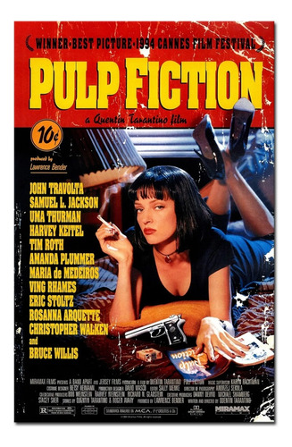 Afiche Película Pulp Fiction 1994 Tarantino (sin Marco) 