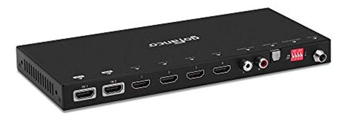 Divisor Conmutador Gofanco Hdmi 2.0 2x4 Con Extractor De Aud