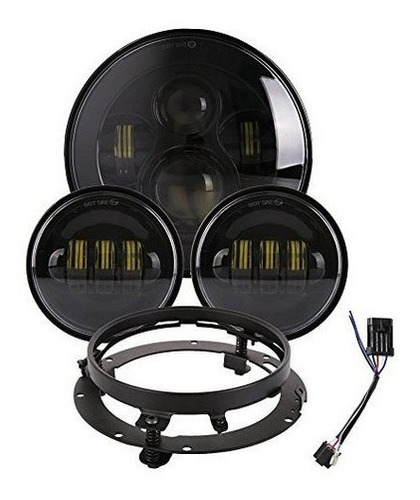 Daymaker 7r Rkit Bulbo Pulgadas Redondo Led Del Faro Con 45r