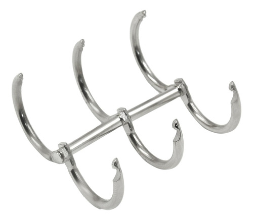 Ganchos De 3anillos 20mm Para Carpeta Agenda Plateados 20u