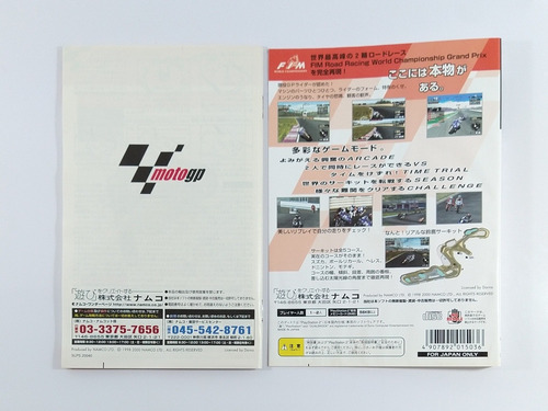 Moto Gp Original Japonês Ps2 Encarte E Manual