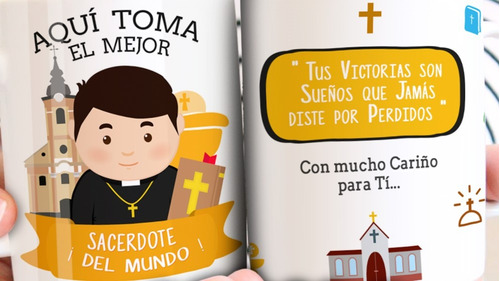 Taza Cura O Sacerdote Editable