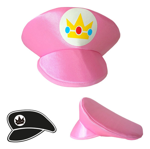 Boinas Mario Luigi Peach Disfraz Brilla Obscuridad Combo Boinas X 8 Piezas