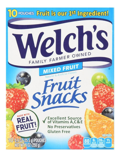 Gomitas Sabor A Frutas Welch's Fruit Snacks Pack 10 Bolsas