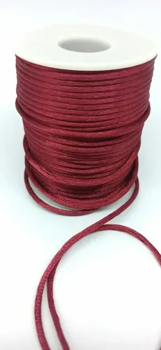 Cordão Acetinado Rabo De Rato - Marsala - L.: 2mm C.: 50mts | MercadoLivre