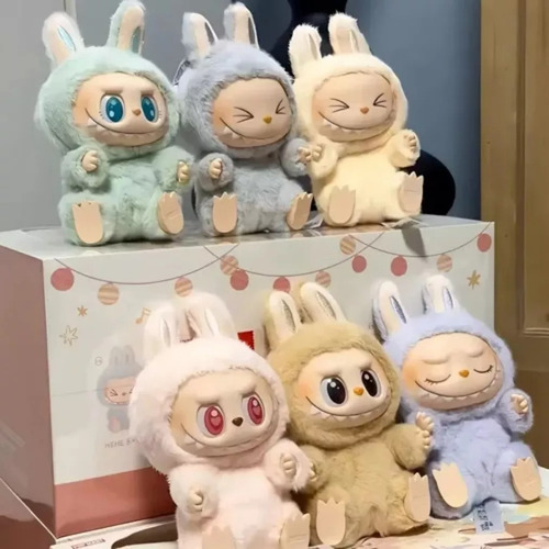 For Labubu Exciting Macaron The Monsters 6 Unidades