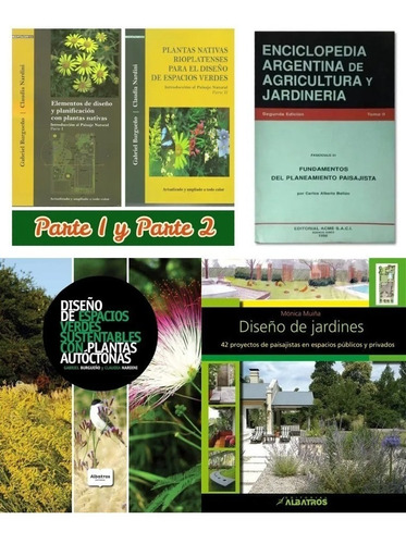 5 Libros Diseño De Jardines Con Plantas Nativas Rioplatenses