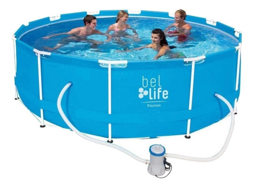 Piscina estrutural redonda Bel 511200 com capacidade de 10000 litros de 3.66m de diâmetro