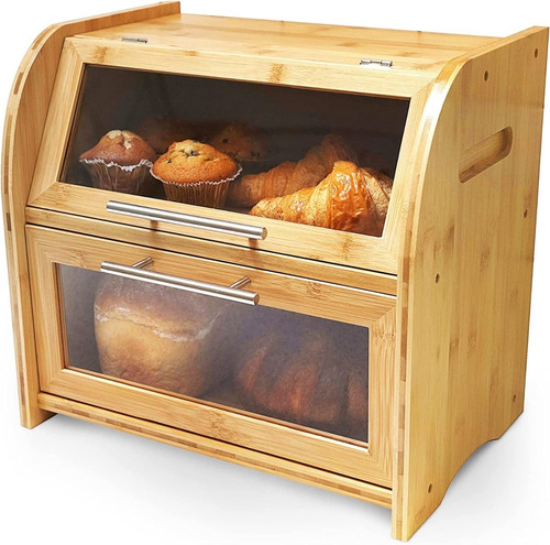 Mueble De Bambú Para Guardar Pan, Con Ventilación, Cocina