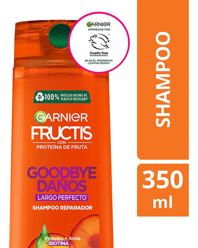 Shampoo Cabellos Danados Goodbye Danos X350 Fructis Garnier