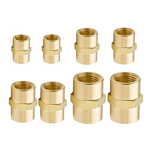 Acoplamiento De Latón Legines 1/8 1/4 3/8 1/2 Npt Hembra A N