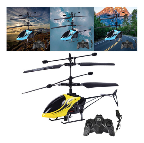 Brinquedo Ao Ar Livre Modelo De Drone Rc Presentes Amarelo