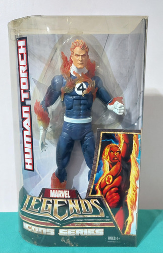 Marvel Legends Icons Series Human Torch Hasbro (2006) 30cm