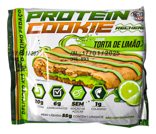 6x Cookie Proteintech Dieta Flexivel Lowcarb Sabores Top