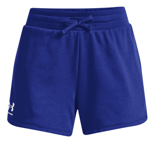 Short Training Ua Rival Terry Azul Mujer